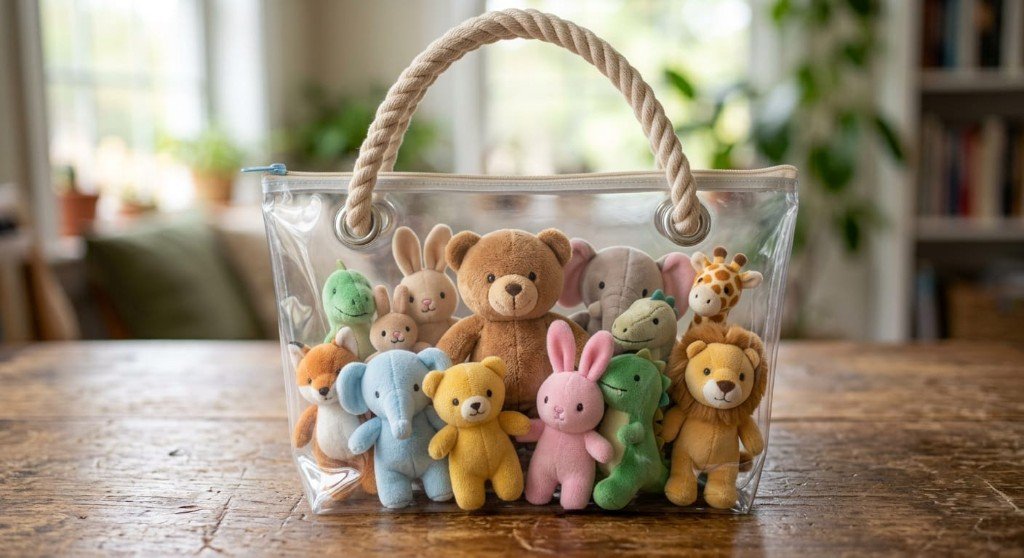 Coming soon small toy bag with rope handles